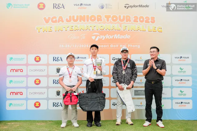 Kim Min Jun lập kỷ lục vô địch chặng cuối VGA Junior Tour 2025