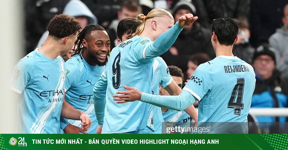 Man City hạ Newcastle: Cửa vào chung kết League Cup mở toang, Semenyo khiến Pep mê đắm
